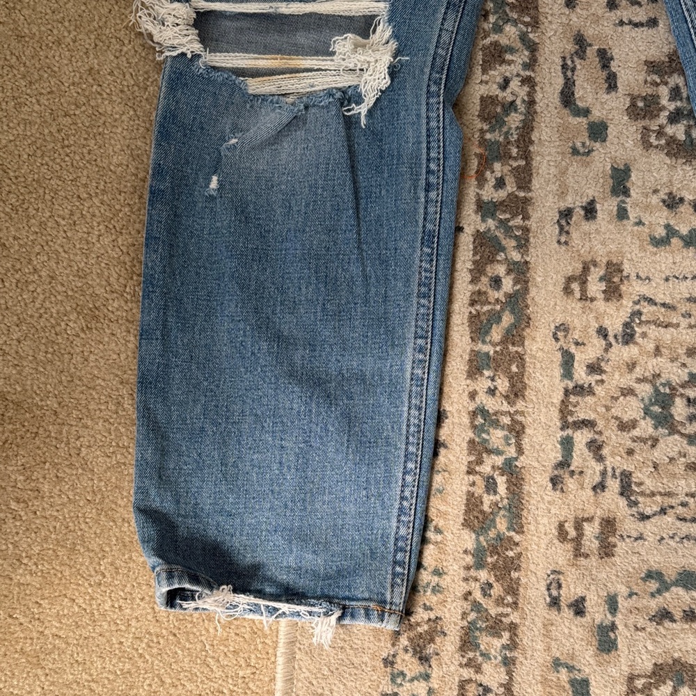 Abercrombie & Fitch High Rise Blue Jeans - Picture 4 of 6